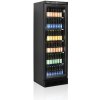 TEFCOLD Chladiaca skriňa s presklenými dverami - 595×1840 mm - čierna