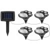 Solárne LED záhradné lampy, 4 ks, zapichovacie psie labky, 470 cm, do zeme