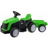 Joko elektrický traktor s vlečkou zelená