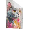 Takoy Rýchloschnúci uterák 50x90 farebný mačací pohľad-HT-00535 | 50 x 90 cm