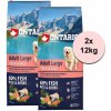 Ontario Adult Medium 7 Fish & Rice 2 x 12 kg
