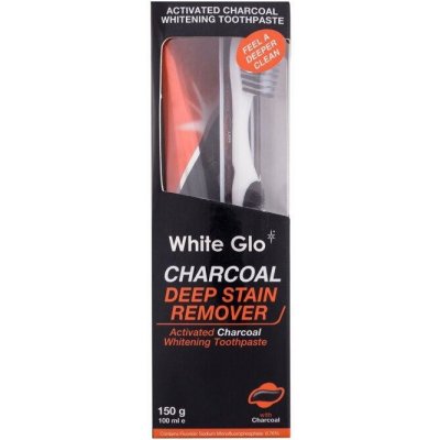White Glo Deep Stain Remover Charcoal 100 ml