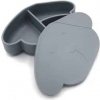 THE COTTON CLOUD Silikónový desiatový box Milo Storm Grey