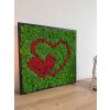 Machový obraz s motívom srdca