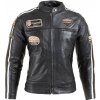 Dámska kožená moto bunda W-TEC Sheawen Lady Black Farba čierna, Veľkosť M