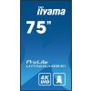 75 iiyama LH7565UHSB-B1:IPS,4K UHD,Android,24/7
