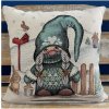 Mondo Italia Vianočná gobelínová obliečka na vankúš 42x42 cm Eden 1105 Viacfarebná 42x42 cm