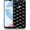 Picasee silikónový čierny obal pre Realme C21 - Separ - White On Black