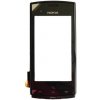 Nokia 500 dotykové sklo + predný kryt čierne oem