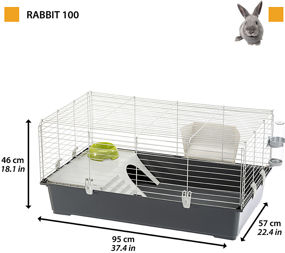 Ferplast Rabbit 120 Klietka pre zajace a morčatá 118 x 58,5 x 49,5 cm od  36,65 € - Heureka.sk