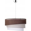 Duolla | Duolla - Luster na lanku TRIO 1xE27/40W/230V pr. 45 cm hnedá/béžová/biela | DU7033