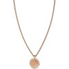 Rosefield Ružovo pozlátený náhrdelník s mušľou toccombo JTNCRG-J449