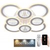 NEDES | LED Stmievateľný prisadený luster LED/200W/230V 3000-6500K + diaľkové ovládanie | ND3992