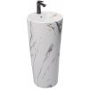 Rea BLANKA MARBLE MATT UMÝVADLO VOĽNE STOJACE, 40 cm, marble keramické REA-U8704