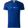 Hory EKG - Tričko z organickej bavlny - 3XL ( Kráľovská modrá )