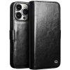 Puzdro QIALINO na iPhone 16 Pro Max Kožené čierne