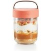 Desiatový box Lékué Jar To Go | lososový 400 ml