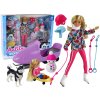 Lean Toys Bábika Anlily s malou bábikou – Zimné športy