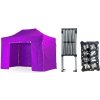 Nožnicový párty stan 2x4 m TENTino SMALL HEXAGON Farba opláštenia: 15A - FIALOVÁ