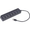 Gembird UHB-U3P1U2P6P-01 7-port USB hub