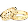 Partnerské prstene Sign of Love®: žlté zlato, plochý 5,5 mm + plochý 4 mm - OP-SAV1-Z-OP-SAV2-Z SAVICKI