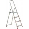 Schodíky ALVE EUROSTYL HOBBY 2914 4 stupienkové, červené, 153 cm, nosn. 120 kg