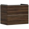 Hansgrohe Xelu Q Umývadlová skrinka, 63x78x50 cm, 2 zásuvky, tmavý orech/chróm 54030000-HG