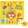 Janod Blahoželanie k narodeninám s puzzle Mačka