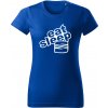 T-ričko Eat Sleep Seat dámske tričko Farba trička: Biela, Farba potlače: Čierna, Veľkosť: XL