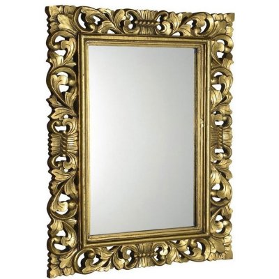 SAPHO - SCULE zrkadlo v ráme, 70x100cm, zlatá IN163