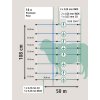 Sieť pre ovce proti vlkom 50m/108cm TITAN dva hroty KERBL 27831