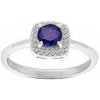 Brilio Silver Očarujúce strieborný prsteň so zafírom R FS 5658S