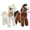 Kôň plyšový 23cm - hnedá