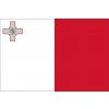 Samolepka - vlajka Malta - 6 x 4 cm