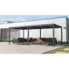 Hliníková bioklimatická pergola s lamelami BestBerg BBP-18G / 600 × 304 × 218 cm / sivá