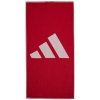 Uterák Adidas 3BAR Towel Small - red/white - Červený