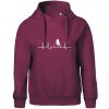 EKG floorball - Oversized mikina dámská Moon - kratšia + širšia - 2XL ( Fuchsiová )
