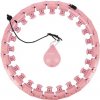 Masážní hula hoop HMS HHW01 se závažím, růžová