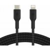 Belkin kábel Boost Charge Braided USB-C to Lightning 2m - Black CAA004bt2MBK