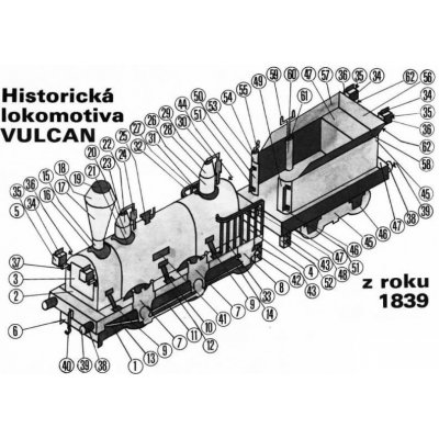 Historická lokomotíva VULCAN