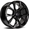 CARBONADO BEAST hliníkové disky 8x18 5x112 ET43 BFP - Black Front Polished