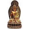 Nefertitis Budha dotýkajúca sa zeme na lotosovom kvete thajská soška 18 cm - cca 18 cm