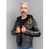 Max Original Leather Pánska kožená bunda JLI hood antiq grey (XL 50-52) - Antiq grey - XL