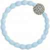 By Eloise London Bling Charms Disco Ball náramok / gumička do vlasov sky blue