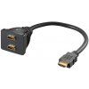 PremiumCord PremiumCord rozdvojka HDMI M - 2x F konektory/ 30cm/ černá