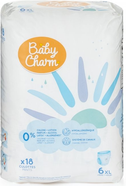 Baby Charm super dry pants 6 extra large 15+ kg - 18 ks