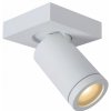 Lucide 09930/05/31 stropné bodové svietidlo 1x5W | LED GU10 | 320lm | 2200K / 3000K | IP44 - žiarovka je súčasťou balenia, biela, nastaviteľné, stmievateľné, CCT