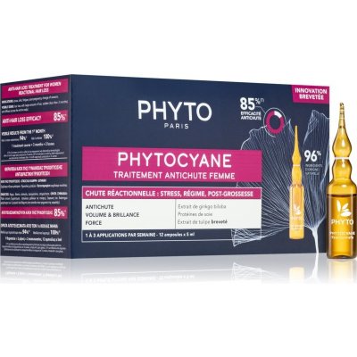 Phyto Phytocyane Women Treatment pre podporu rastu a proti vypadávaniu vlasov 12 x 5 ml