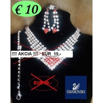 Súprava šperkov GLAM 4 dielny set 003 červená