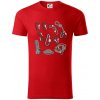 Horolezecké karabíny - Tričko z organickej bavlny - 2XL ( Červená )